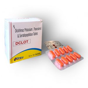Diclofenac Potassium, Paracetamol and Serratiopeptidase Tablets