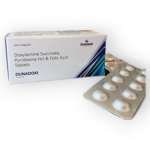 PCD Pharma Franchise Doxylamine Succinate, Pyridoxine and Folic Acid Tablets