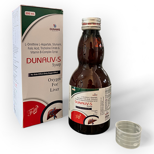 PCD Pharma Franchise L-Ornithine, L-Aspartate, Silymarin, Folic Acid, Tricholine Citrate and Vitamin B-complex Syrup