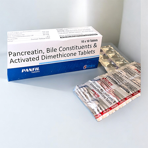 PCD Pharma Franchise Pancreatin, Bile Constituents and Activated Dimethicone Tablets