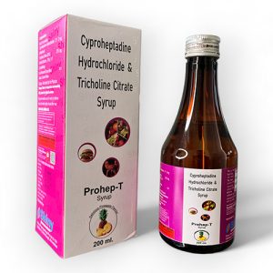 Cyproheptadine Hydrochloride and Tricholine Citrate Syrup
