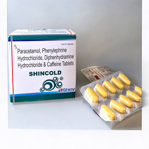 PCD Pharma Franchise Paracetamol, Phenylephrine, Diphenhydramine and Caffeine Tablets