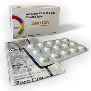 Curcumin, Vitamin C, D and Zinc Chewable Tablets
