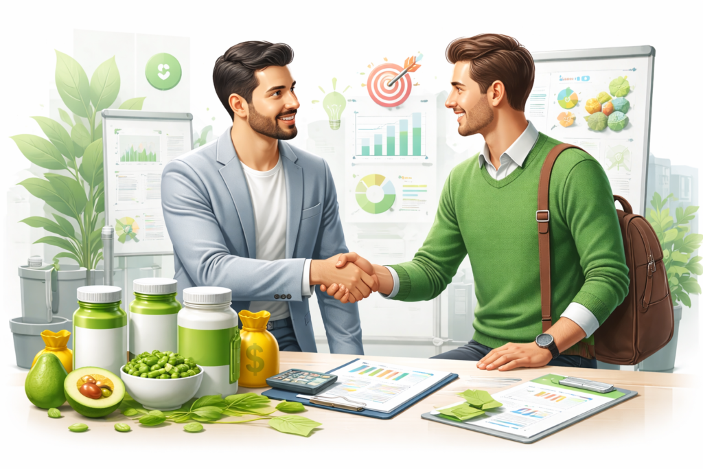 Business partnership in nutraceuticals growth